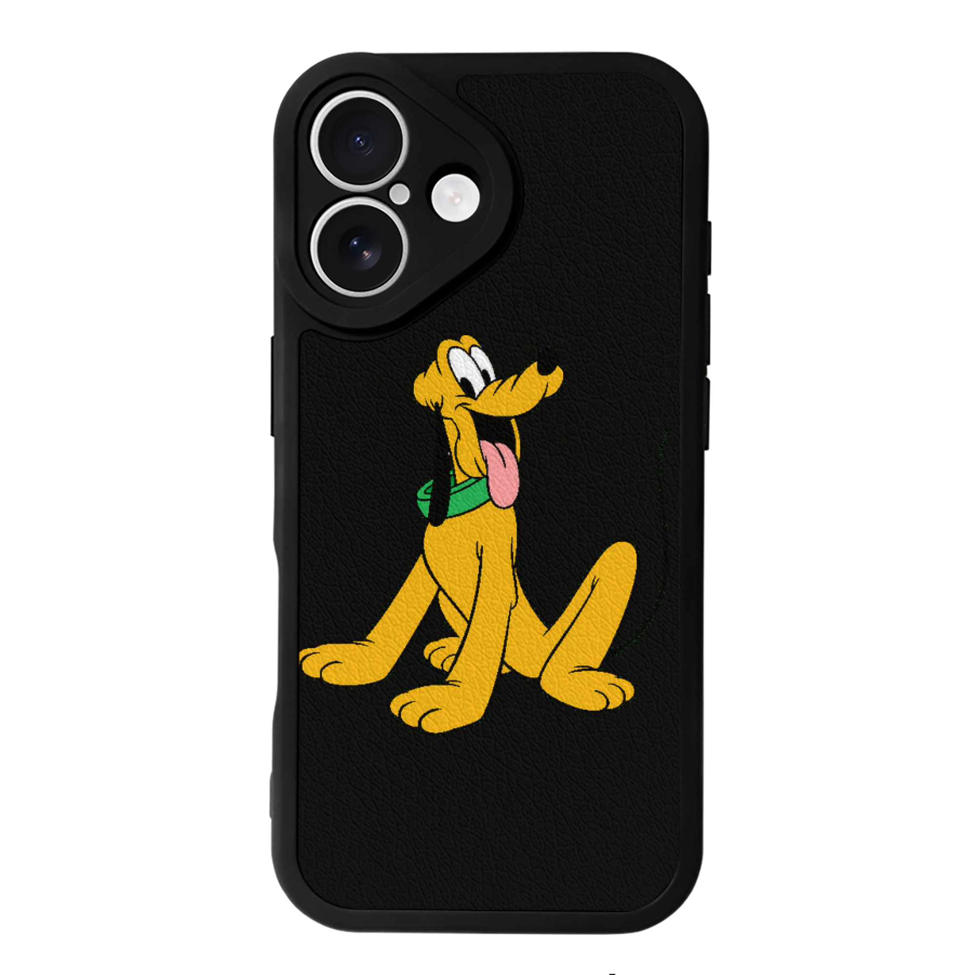 （画像用） ミッキーマウス Mickey Mouse 【iPhone 16シリーズ対応】シリコンスマホケース（レザー調） 材質：シリコン